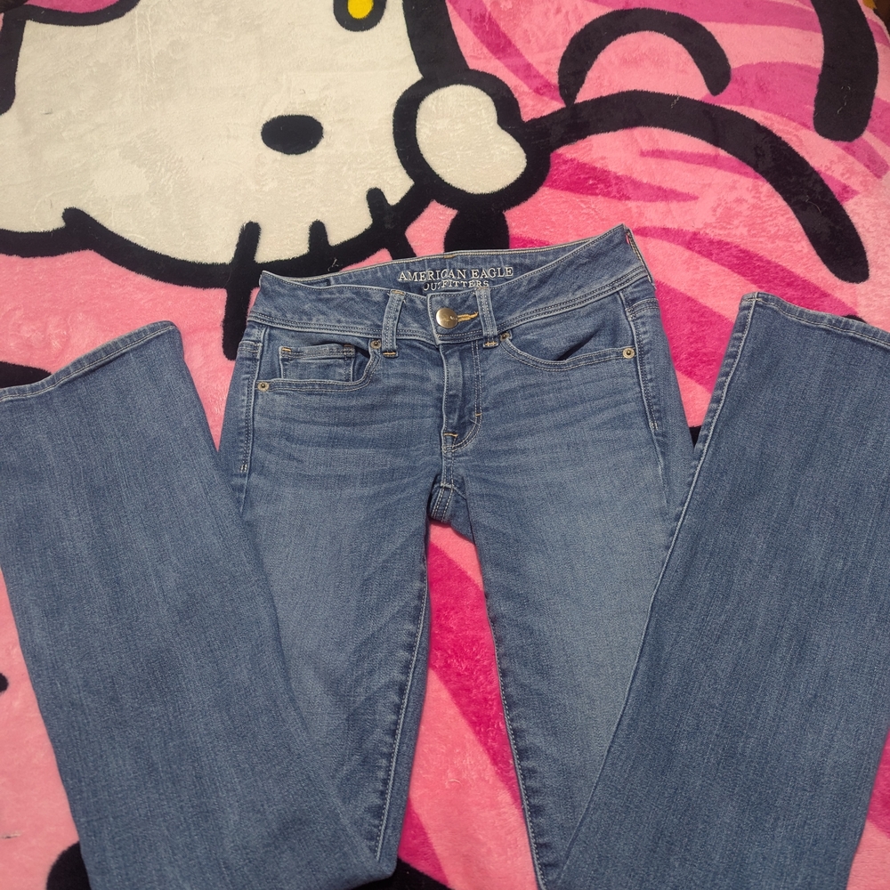 American Eagle Outfitters Women's Light Blue Boot Cut Jeans